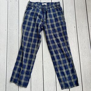 Ugg Flannel Cotton Men's Pajama Pants Blue Green-Size L